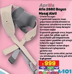 APRİLLA AFM-2880 BOYUN MASAJ ALETİ